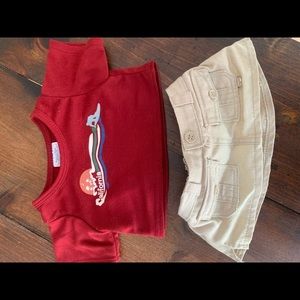 Build-a-Bear California outfit- t-shirt and skirt set